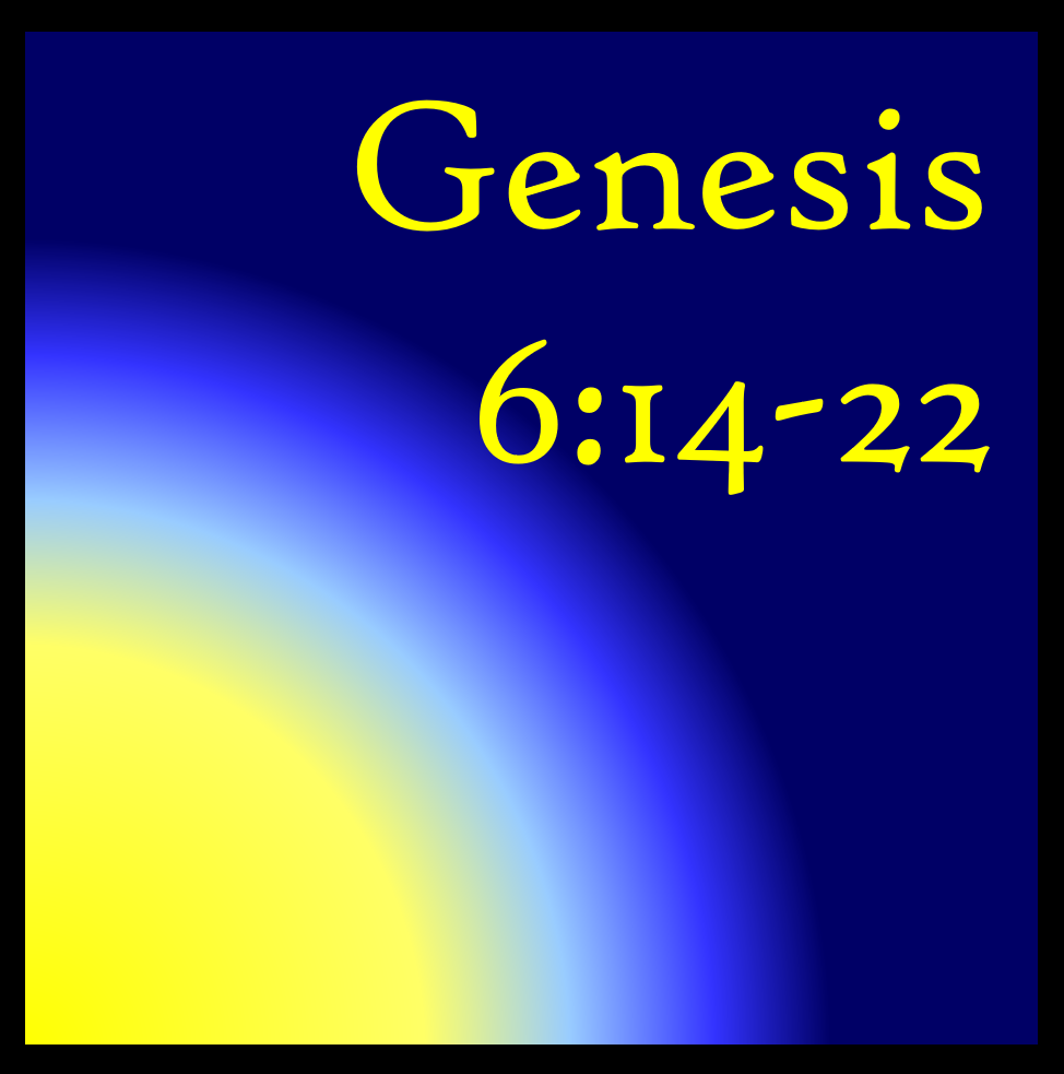 Preparations: Genesis 6:14-22